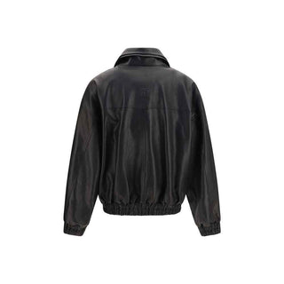 Magda Butrym Black Lambskin Leather Jacket