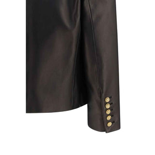 Balmain Black Lamb Ovis Aries Aries Leather Jacket