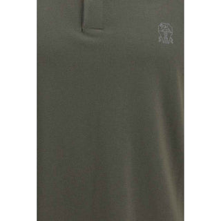 Brunello Cucinelli Bicolor Cotton Polo Shirt
