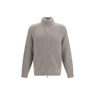 Brunello Cucinelli Gray Cashmere Cardigan