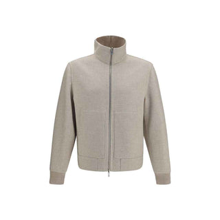 Brunello Cucinelli Beige Cashmere Full-Length Jacket