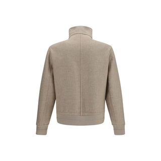Brunello Cucinelli Beige Cashmere Full-Length Jacket