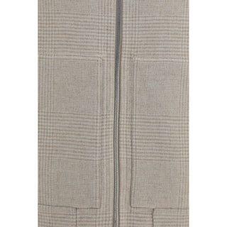 Brunello Cucinelli Beige Cashmere Full-Length Jacket