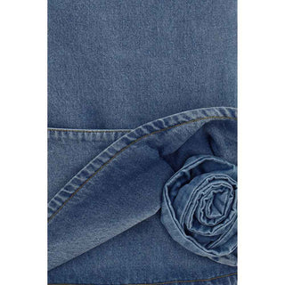 Magda Butrym Blue Cotton Casual Dress