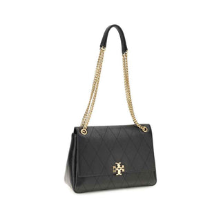 Tory Burch Black Calf Leather Bos Taurus Shoulder Bag