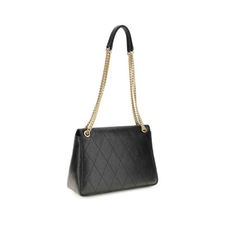 Tory Burch Black Calf Leather Bos Taurus Shoulder Bag