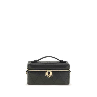 Tory Burch Black Calf Leather Bos Taurus Wallet