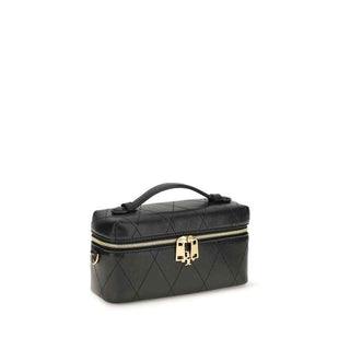 Tory Burch Black Calf Leather Bos Taurus Wallet