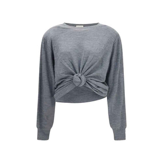 Magda Butrym Gray Wool Oves Aries Sportswear