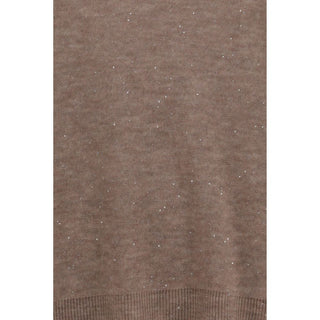 Fabiana Filippi Brown Wool Oves Aries Sweatshirt