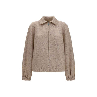 Fabiana Filippi Beige Wool Oves Aries Bomber