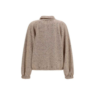 Fabiana Filippi Beige Wool Oves Aries Bomber