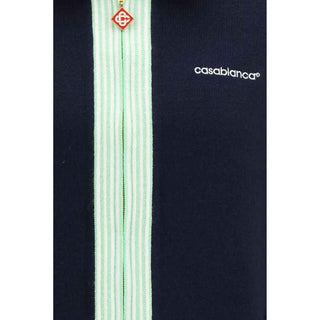 Casablanca Blue Wool Oves Aries Full-Length Jacket