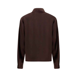 Tom Ford Brown Silk Dress Shirt