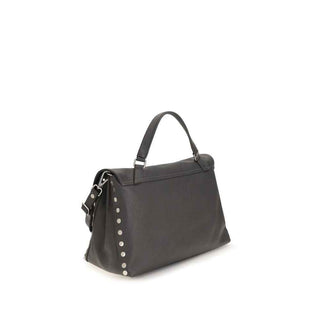 Zanellato Gray Calf Leather Bos Taurus Handbag