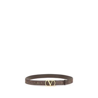 Valentino Garavani Brown Calf Leather Bos Taurus Belt