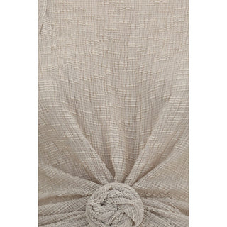 Magda Butrym Beige Lyocell Sleeveles T-Shirt