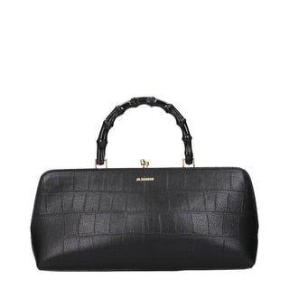Jil Sander Black Leather Handbag