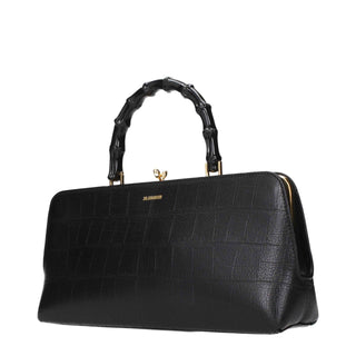 Jil Sander Black Leather Handbag