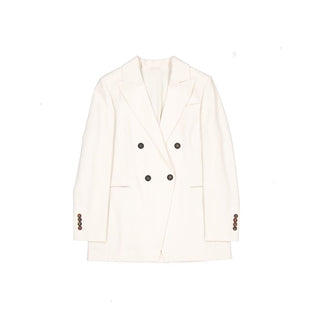 Brunello Cucinelli White Virgin Wool Blazer