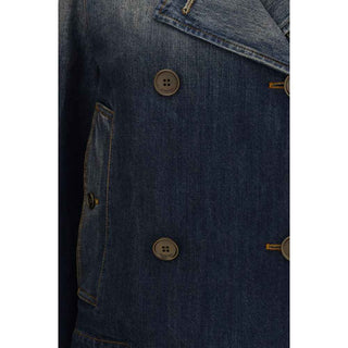 Burberry Blue Cotton Denim Jacket