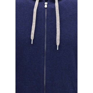 Brunello Cucinelli Blue Cashmere Sweatshirt