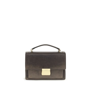 Golden Goose Brown Calf Leather Bos Taurus Handbag