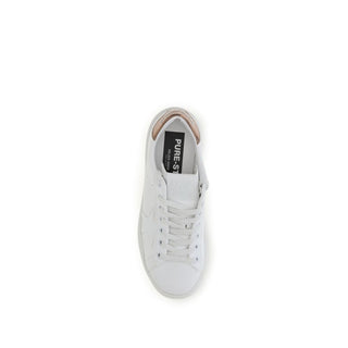 Golden Goose White Calf Leather Bos Taurus Low Top Sneakers