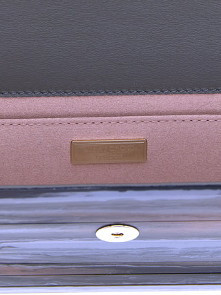 Jimmy Choo Gray Polyester Clutch Bag