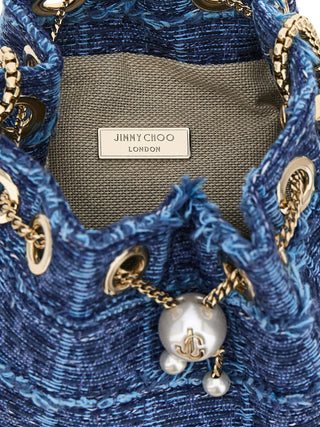 Jimmy Choo Blue Fabric Handbag