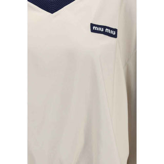Miu Miu Beige Recycled Polyester Sweatshirt