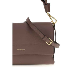 Coccinelle Brown Calf Leather Bos Taurus Shoulder Bag