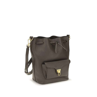 Coccinelle Brown Calf Leather Bos Taurus Shoulder Bag