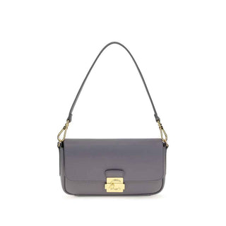 Coccinelle Blue Calf Leather Bos Taurus Shoulder Bag