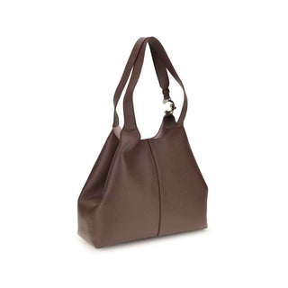 Coccinelle Beige Calf Leather Bos Taurus Shoulder Bag