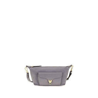 Coccinelle Gray Calf Leather Bos Taurus Shoulder Bag