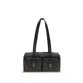 Coccinelle Black Calf Leather Bos Taurus Shoulder Bag