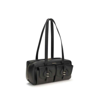 Coccinelle Black Calf Leather Bos Taurus Shoulder Bag