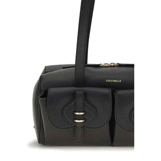 Coccinelle Black Calf Leather Bos Taurus Shoulder Bag