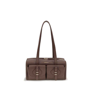 Coccinelle Brown Calf Leather Bos Taurus Shoulder Bag