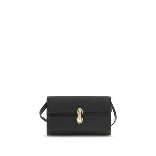 Savette Black Calf Leather Bos Taurus Shoulder Bag