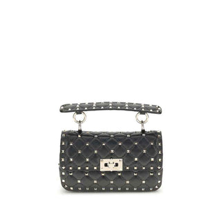 Valentino Garavani Black Lamb Ovis Aries Aries Shoulder Bag