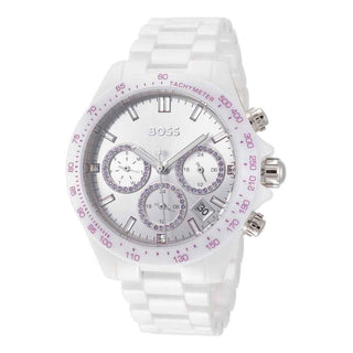 Hugo Boss White Ceramic Dress Watch