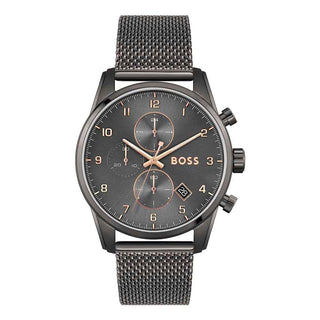 Hugo Boss Gray Stainless Steel Dress Watch
