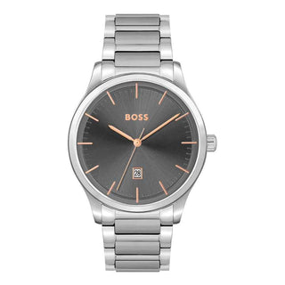 Hugo Boss Gray Stainless Steel Dress Watch