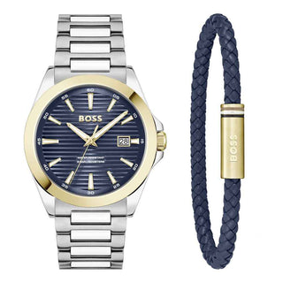Hugo Boss Gray Stainless Steel Dress Watch