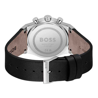 Hugo Boss Gray Leather Dress Watch