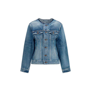 Balenciaga Blue Wool Oves Aries Denim Jacket