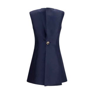 Balenciaga Blue Wool Oves Aries Casual Dress