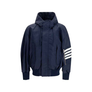 Thom Browne Black Cotton Shell Jacket